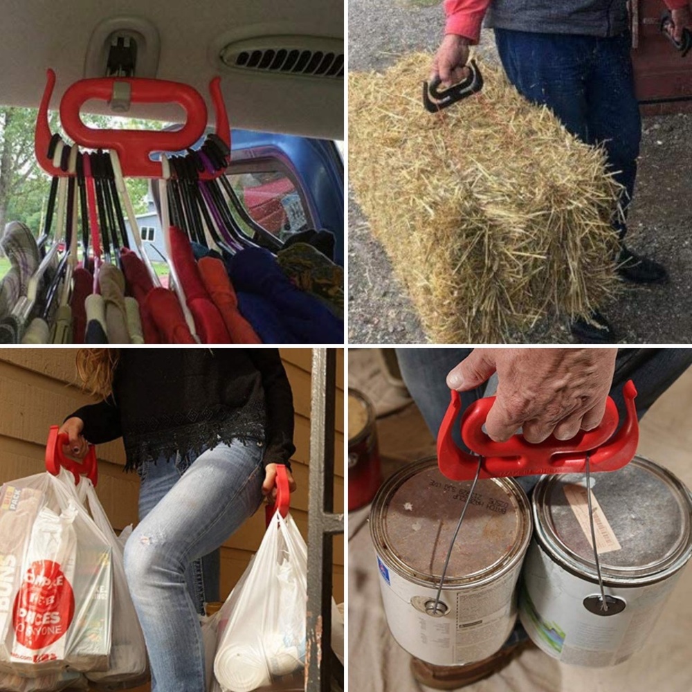 2 Handzy All-Purpose Handle Grocery Bag Holder set